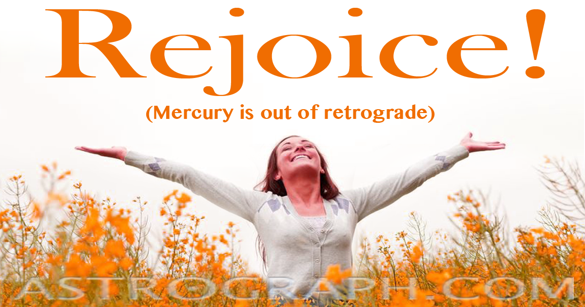 Mercury Stations Direct: Rejoice!