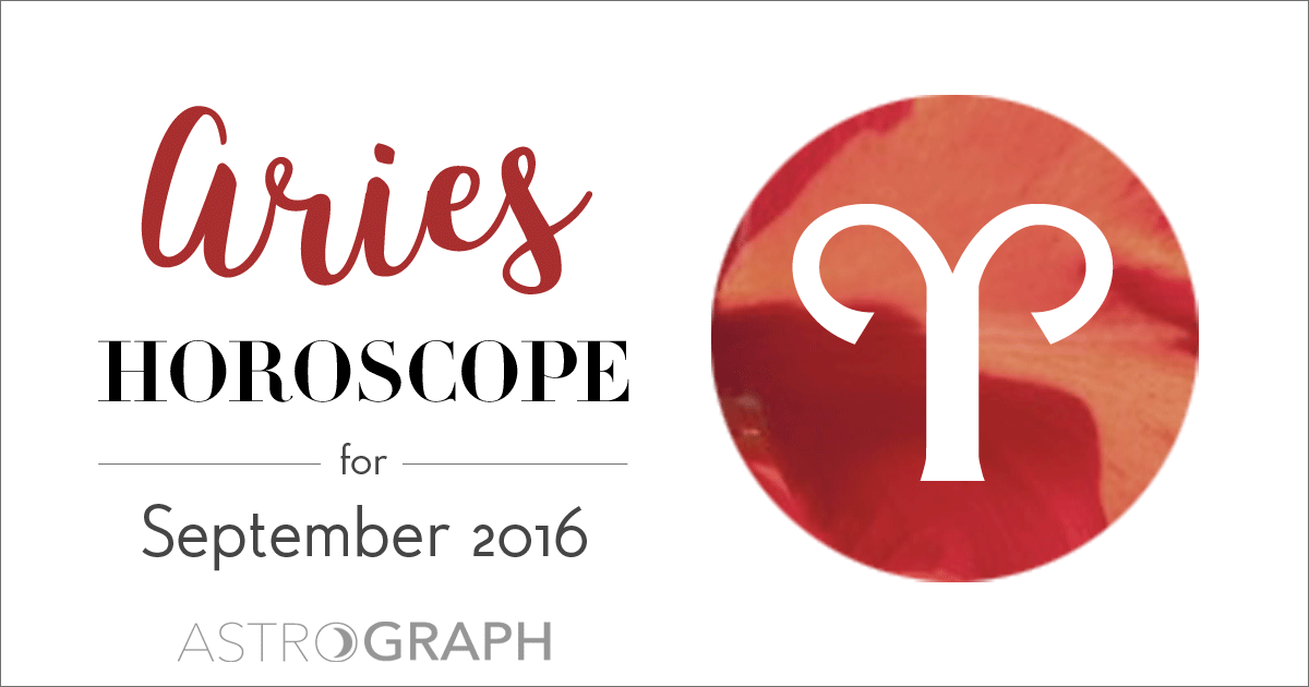 Aries Horoscope for September 2016