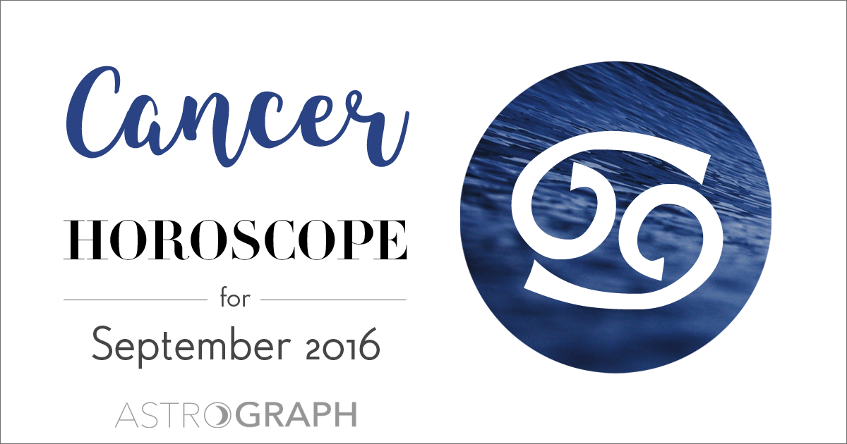 Cancer Horoscope for September 2016
