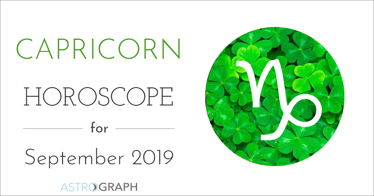 Capricorn Horoscope for September 2019