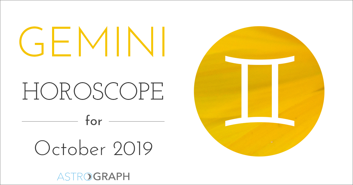 Gemini Horoscope for October 2019