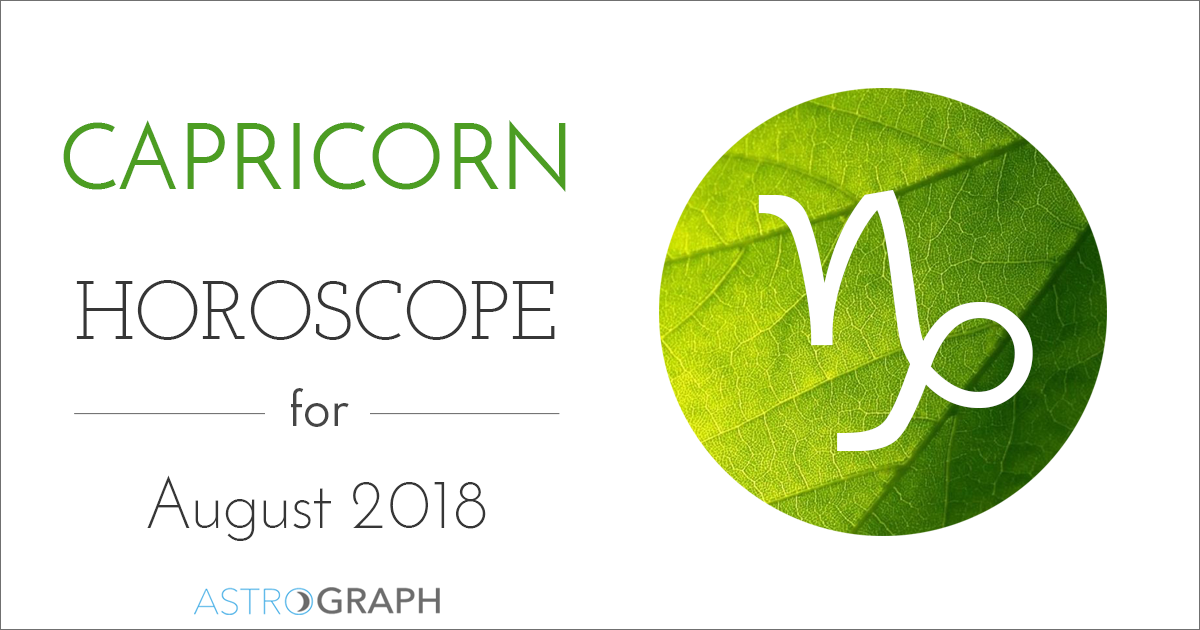 Capricorn Horoscope for August 2018