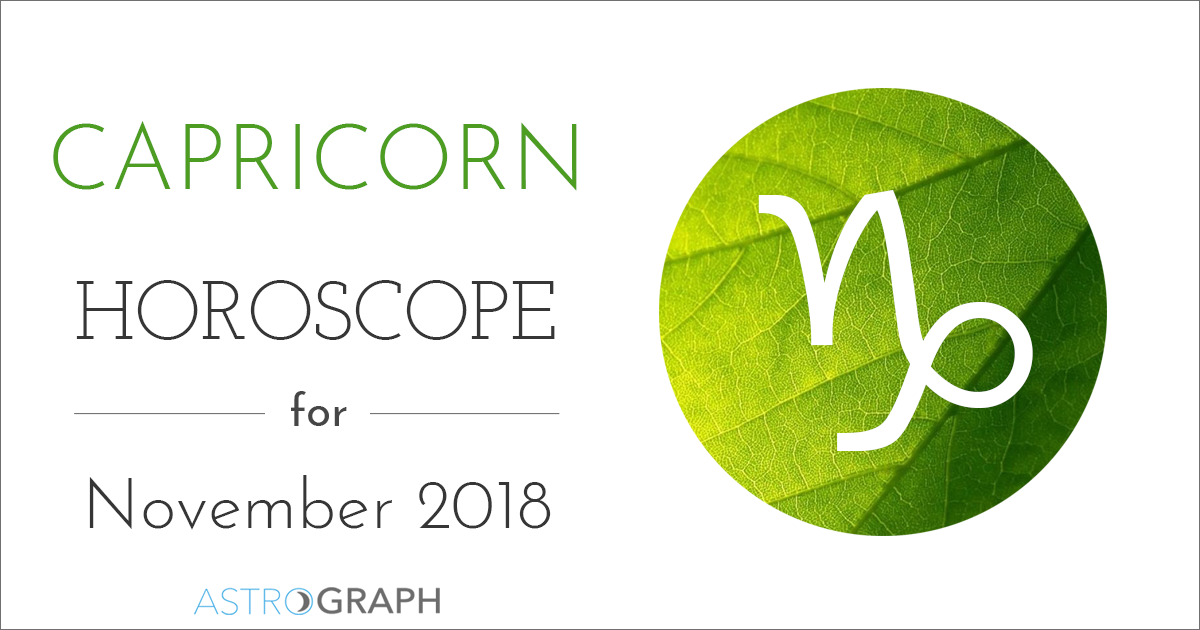 Capricorn Horoscope for November 2018