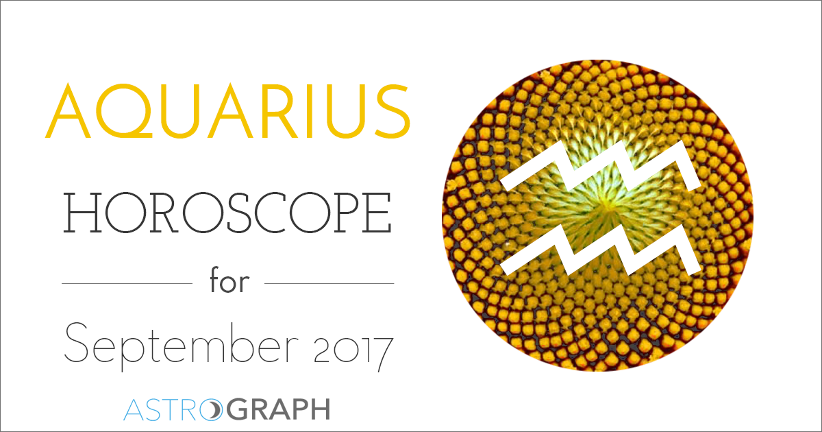 ASTROGRAPH - Aquarius Horoscope for September 2017